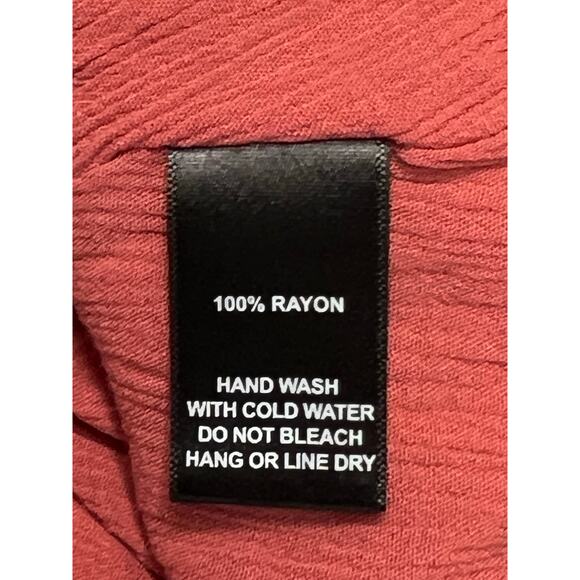 Lulu's Strappy Rust Orange Guazy SunDress MEDIUM Casual Date Night - Picture 8 of 11